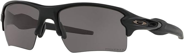 OAKLEY MEN'S FLAK 2.0 XL RECTANGULAR SUNGLASSES, MATTE BLACK/PRIZM GREY POLARIZED, OO9188 59