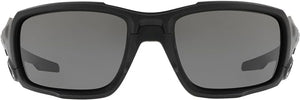 OAKLEY MEN'S BALLISTIC SHOCKTUBE RECTANGULAR SUNGLASSES, MATTE BLACK/GREY, OO9329 61