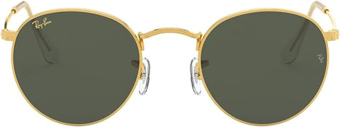 RAY-BAN ROUND METAL SUNGLASSES, LEGEND GOLD/G-15 GREEN, RB3447 53