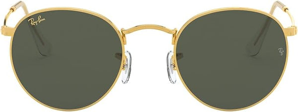 RAY-BAN ROUND METAL SUNGLASSES, LEGEND GOLD/G-15 GREEN, RB3447 50