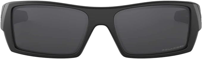 OAKLEY MEN'S GASCAN RECTANGULAR SUNGLASSES, MATTE BLACK/GREY POLARIZED, OO9014 60