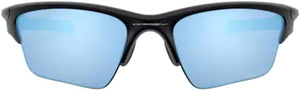 OAKLEY MEN'S HALF JACKET 2.0 XL RECTANGULAR SUNGLASSES, MATTE BLACK/PRIZM DEEP WATER POLARIZED, OO9154 62