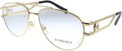 Versace VE 1269 Metal Womens Aviator Optical Eyeglasses Gold 57mm