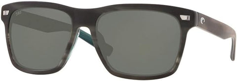 COSTA DEL MAR MENS ARANSAS ROUND SUNGLASSES, MATTE STORM GREY/GREY POLARIZED-580G, 58