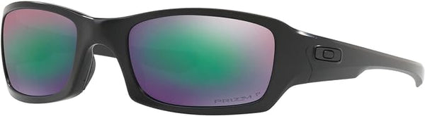 OAKLEY MEN'S FIVES SQUARED RECTANGULAR SUNGLASSES, MATTE BLACK/PRIZM MARITIME POLARIZED, OO9238 54