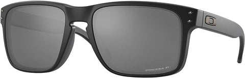 OAKLEY MEN'S  HOLBROOK LOW BRIDGE FIT RECTANGULAR SUNGLASSES, MATTE BLACK TEAL OMBRE/PRIZM BLACK POLARIZED, OO9244 56