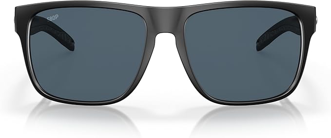 COSTA DEL MAR MAN SUNGLASSES MATTE BLACK FRAME, GRAY LENSES, 59