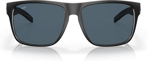 COSTA DEL MAR MAN SUNGLASSES MATTE BLACK FRAME, GRAY LENSES, 59