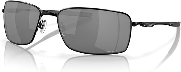 OAKLEY MEN'S SQUARE WIRE RECTANGULAR SUNGLASSES, POLISHED BLACK/PRIZM BLACK, OO4075 60