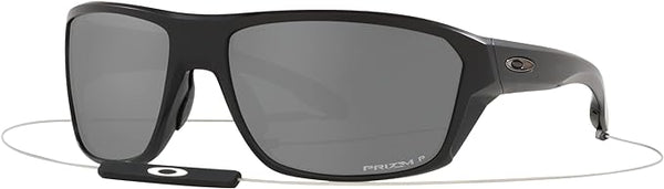 OAKLEY MEN'S SPLIT SHOT RECTANGULAR SUNGLASSES, MATTE BLACK/PRIZM BLACK POLARIZED, OO9416 64