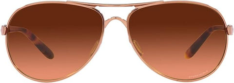 OAKLEY WOMEN'S FEEDBACK AVIATOR SUNGLASSES, ROSE GOLD/PRIZM BROWN GRADIENT, OO4079 59