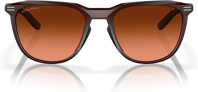 OAKLEY MEN'S  THURSO LOW BRIDGE FIT SQUARE SUNGLASSES, MATTE ROOTBEER/PRIZM BROWN GRADIENT, OO9286A  54