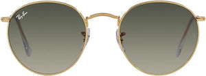 RAY-BAN ROUND METAL SUNGLASSES, GOLD/GREY GRADIENT, RB3447 47