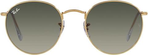 RAY-BAN ROUND METAL SUNGLASSES, GOLD/GREY GRADIENT, RB3447 50