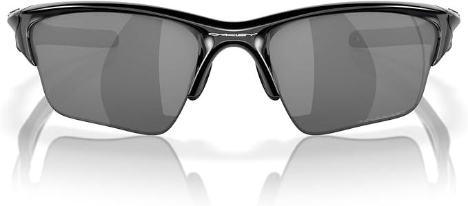 OAKLEY MEN'S HALF JACKET 2.0 XL RECTANGULAR SUNGLASSES, POLISHED BLACK/BLACK IRIDIUM POLARIZED, OO9154 62