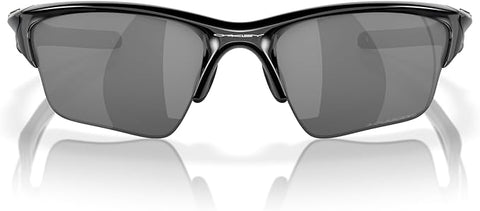 OAKLEY MEN'S HALF JACKET 2.0 XL RECTANGULAR SUNGLASSES, POLISHED BLACK/BLACK IRIDIUM POLARIZED, OO9154 62