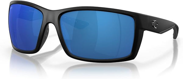 COSTA DEL MAR MAN SUNGLASSES BLACKOUT/BLUE MIRRORED, 64