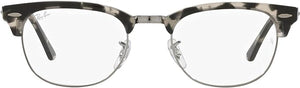 RAY-BAN CLUBMASTER SQUARE PRESCRIPTION EYEWEAR FRAMES, GREY HAVANA/DEMO LENS, RX5154 49