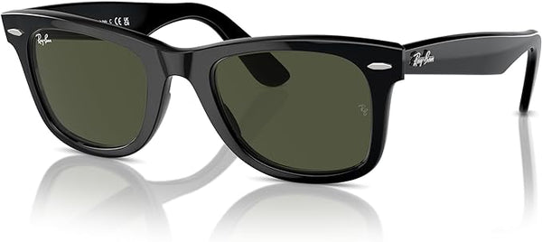 RAY-BAN ORIGINAL WAYFARER SUNGLASSES, BLACK/GREEN, RB2140