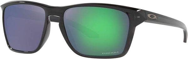 OAKLEY MEN'S SYLAS RECTANGULAR SUNGLASSES, BLACK INK/PRIZM JADE, OO9448 60