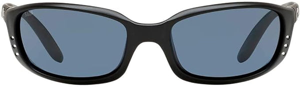 COSTA DEL MAR MEN'S BRINE READERS OVAL SUNGLASSES, MATTE BLACK/GREY C-580P, 59