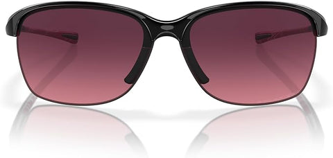 OAKLEY WOMEN'S UNSTOPPABLE RECTANGULAR SUNGLASSES, POLISHED BLACK/ROSE GRADIENT POLARIZED, OO9191 65