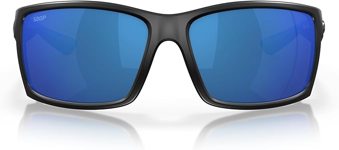 COSTA DEL MAR MAN SUNGLASSES BLACKOUT/BLUE MIRRORED, 64