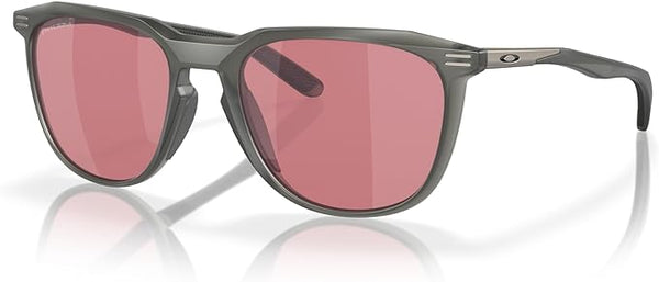 OAKLEY MEN'S  THURSO LOW BRIDGE FIT SQUARE SUNGLASSES, MATTE GREY SMOKE/PRIZM DARK GOLF, OO9286A 54