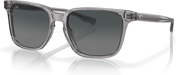 COSTA DEL MAR MAN SUNGLASSES SMOKE CRYSTAL FRAME, GRAY GRADIENT LENSES, 53