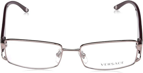 VERSACE VE 1163B 1333 PINK GOLD METAL RECTANGLE EYEGLASSES 52