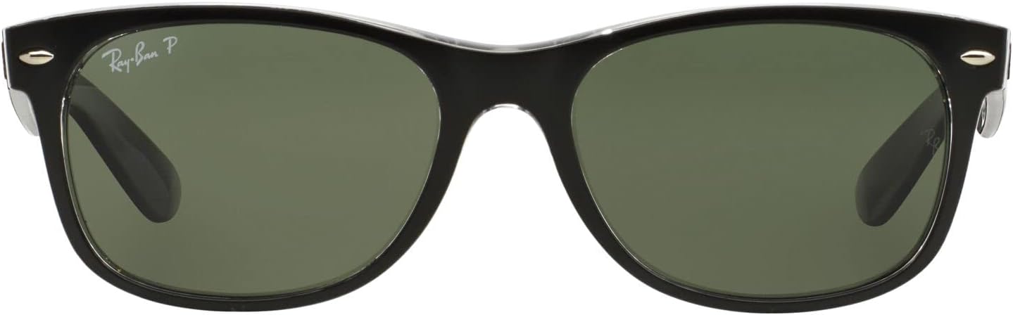 RAY-BAN MEN'S WAYFARER SQUARE SUNGLASSES, MATTE HAVANA/POLARIZED GREEN GRADIENT BLUE, RB2132 52