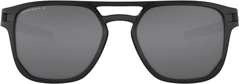 OAKLEY MEN'S LATCH BETA SQUARE SUNGLASSES, MATTE BLACK/PRIZM BLACK POLARIZED, OO9436 54