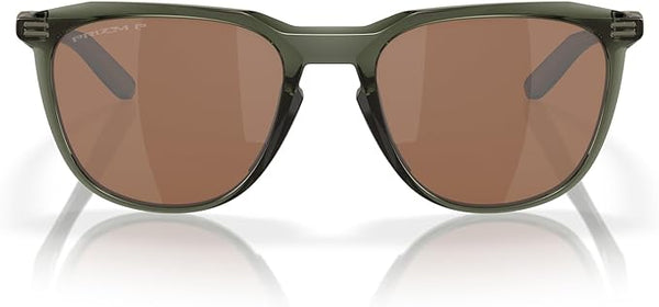 OAKLEY MEN'S THURSO LOW BRIDGE FIT SQUARE SUNGLASSES, OLIVE INK/PRIZM TUNGSTEN POLARIZED, OO9286A 54