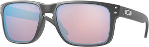 OAKLEY MEN'S HOLBROOK SQUARE SUNGLASSES, STEEL/PRIZM SNOW SAPPHIRE, OO9102 55