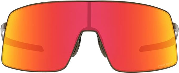 OAKLEY MEN'S SUTRO TI SATIN CARBON FRAME, PRIZM RUBY LENSES, OO6013 36