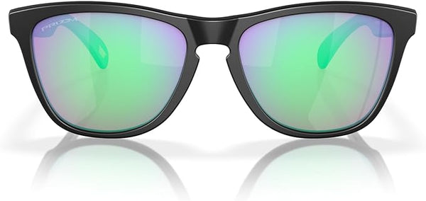 OAKLEY FROGSKINS LOW BRIDGE FIT SQUARE SUNGLASSES, MATTE BLACK/PRIZM GOLF, 0OO9245 54