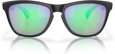 OAKLEY FROGSKINS LOW BRIDGE FIT SQUARE SUNGLASSES, MATTE BLACK/PRIZM GOLF, 0OO9245 54