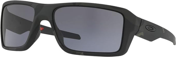 OAKLEY MEN'S DOUBLE EDGE RECTANGULAR SUNGLASSES, MULTICAM BLACK, OO9380 66