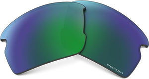 OAKLEY FLAK 2.0 RECTANGULAR REPLACEMENT SUNGLASS LENSES, PRIZM JADE POLARIZED, AOO9295LS 59