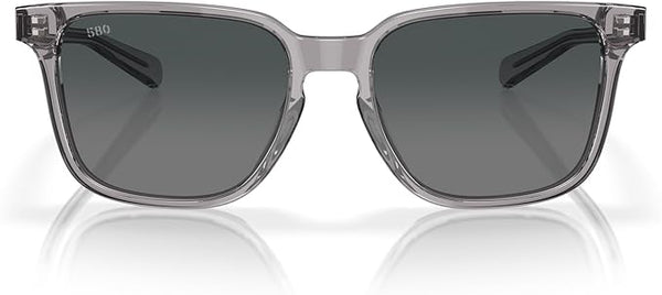 COSTA DEL MAR MAN SUNGLASSES SMOKE CRYSTAL FRAME, GRAY GRADIENT LENSES, 53