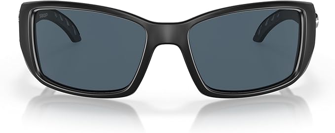 COSTA DEL MAR MAN SUNGLASSES, MATTE BLACK/GRAY, 62