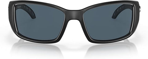 COSTA DEL MAR MAN SUNGLASSES, MATTE BLACK/GRAY, 62