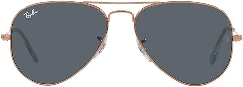 RAY-BAN RB3025 CLASSIC AVIATOR SUNGLASSES, ROSE GOLD/BLUE, RB3025 62