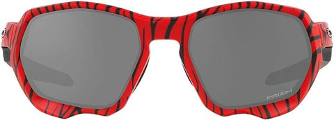 OAKLEY MEN'S PLAZMA RECTANGULAR SUNGLASSES, RED TIGER/PRIZM BLACK, OO9019 59