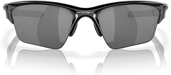 OAKLEY MEN'S HALF JACKET 2.0 XL RECTANGULAR SUNGLASSES, POLISHED BLACK/BLACK IRIDIUM, OO9154 62