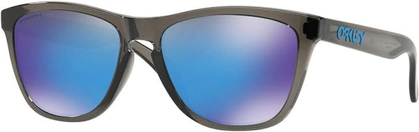 OAKLEY MEN'S FROGSKINS LOW BRIDGE FIT SQUARE SUNGLASSES, GREY SMOKE/PRIZM SAPPHIRE, 0OO9245 54