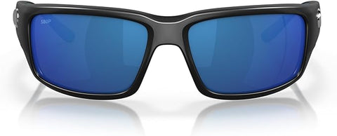 COSTA DEL MAR MAN SUNGLASSES MATTE BLACK FRAME - BLUE MIRROR LENSES, 59