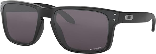 OAKLEY MEN'S HOLBROOK SQUARE SUNGLASSES, MATTE BLACK ON BLACK/PRIZM BLACK POLARIZED, OO9102 55