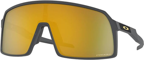 OAKLEY MEN'S SUTRO LOW BRIDGE FIT RECTANGULAR SUNGLASSES, MATTE CARBON/PRIZM 24K, OO9406A 37