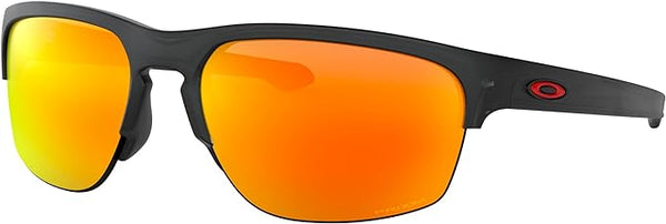 OAKLEY MEN'S SLIVER EDGE SQUARE SUNGLASSES, MATTE BLACK INK/RUBY IRIDIUM, OO9413 65